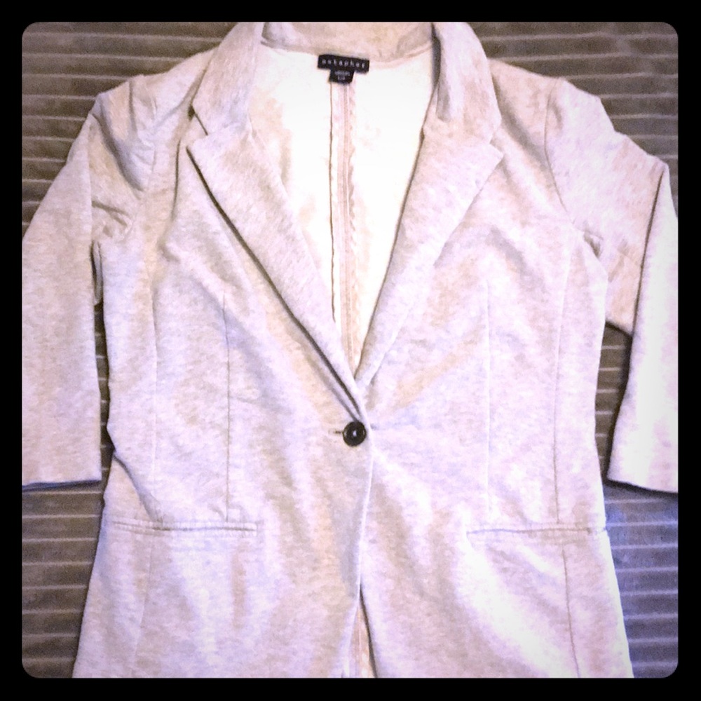 Soft light grey blazer